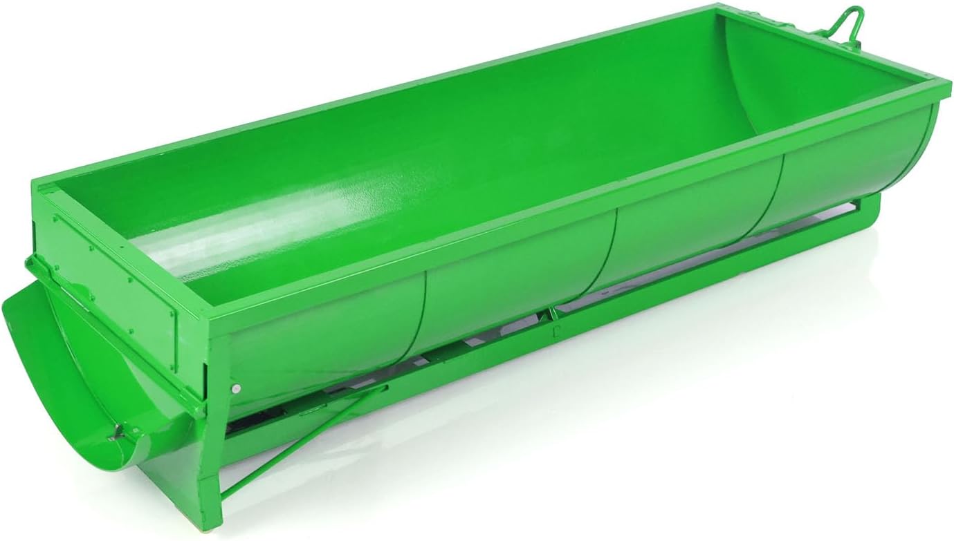 1/14 Metal U Shape Bucket for 10x10 Remote Control Hydraulic Roll On Off Tipper 8x8 RC Full Dumper 770S Model Upgrade Part Hobby Grade Model Parts(Green)