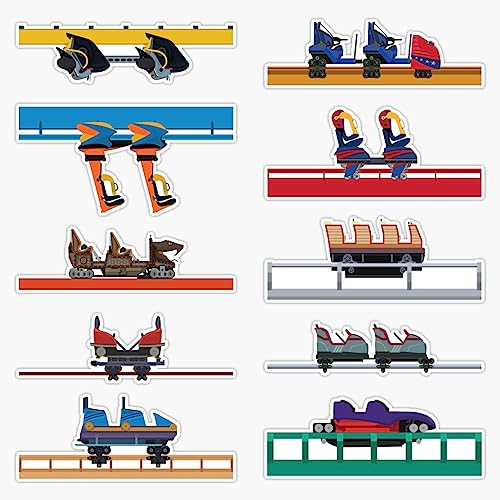 Six Flags Fiesta Texas Coaster Cars Design Theme Park Roller Coaster Adventure Travel Fun 5" Vinyl Decal Bumper Sticker