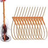 SHUOGUO Abflussverstopfungsentferner, flexible Abflussschlange für effektive Reinigung von Haaren und Schmutz in Waschbecken oder Badewanne, 49,6 cm, 12 Stück