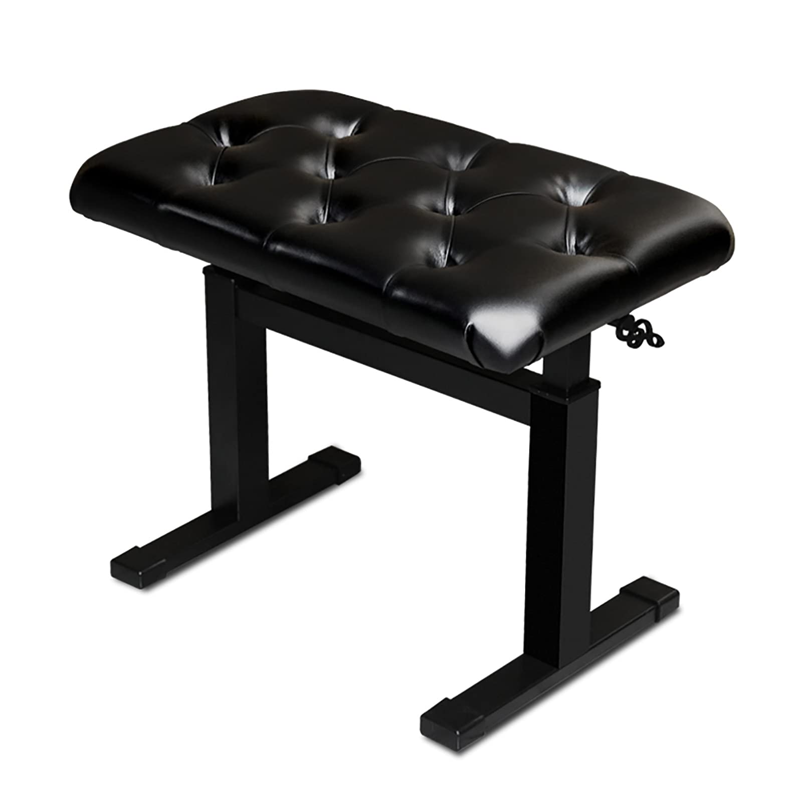 Sgabello per Pianoforte, Tavolo da toeletta, Sgabello Regolabile per Pianoforte, Sgabello Singolo con Sollevamento Automatico in PVC.