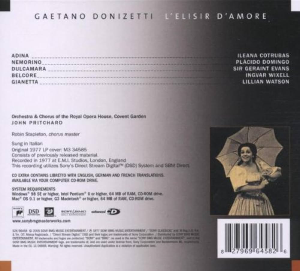 Amazon.co.jp: L'Elisir D'Amore: ミュージック