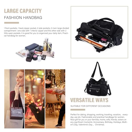 Image of Angel Kiss Hobo Handbags for Women Soft PU Leather Shoulder Handbags Ladies Purses