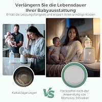 Momcozy Entkalkungstab für Babyprodukt wie Milchpumpem, Flaschenwärmer, Bottle washer, Sterilisator für Babyflaschen usw. Entkalker zur Entfernung von Milch und Kalkablagerungen, 30 Tabs – Ansicht 4