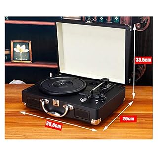 35,5 X 26 X 33.5cm Retro Gramophone multi-fonction portable Bluetooth Disque Vinyle Lecteur Turntable - Les Beatles, Paul McCartney, John Lennon, RIngo Starr, George Harrison 35,5 X 26 X 33.5cm Retro Gramophone multi-fonction portable Bluetooth Disque Vinyle Lecteur Turntable – Image 3