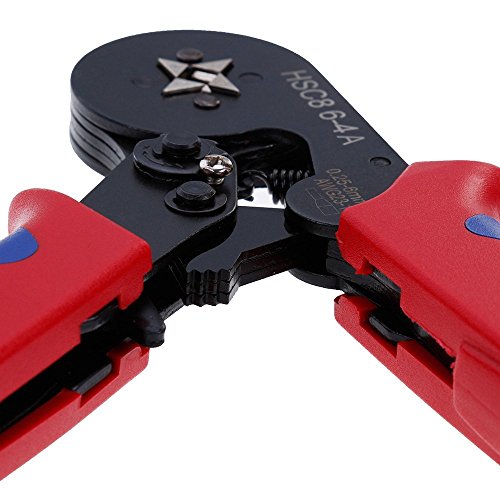 Crimper Tool Kit, Crimp Ferrule Including 800Pcs Insulated Wire Terminals New Hope Store Self Adjusting Crimping Plier Set Tool Guage Hsc8 6-4A 0.25-6Mm², 23 - 10 Awg Red #TOP4