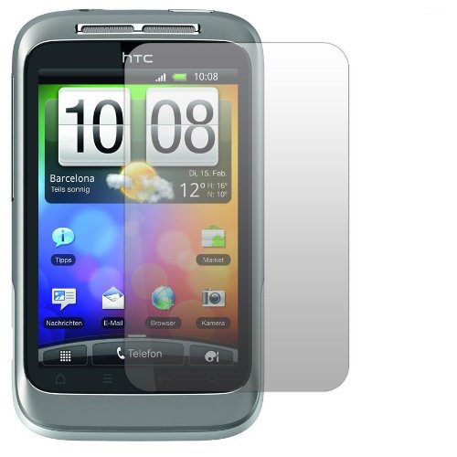 Slabo 2 x Film de Protection d'écran pour HTC Wildfire S Protection écran Film de Protection Film Ultra Clair Invisible Made in Germany