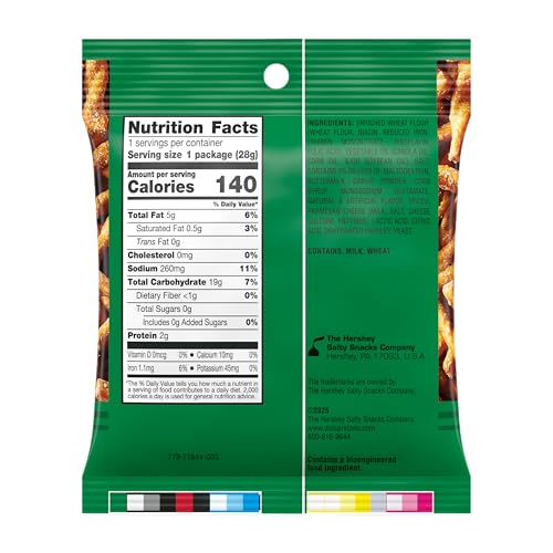 Image of Dot's Pretzels Parmesan Garlic Seasoned Pretzel Twist Snack, 1oz Individually Sized Bag (10 Count)