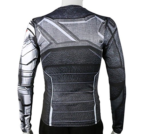 Rulercosplay Winter Soldier Shirt Long Sleeves Sport Shirt Fittness Shirt4