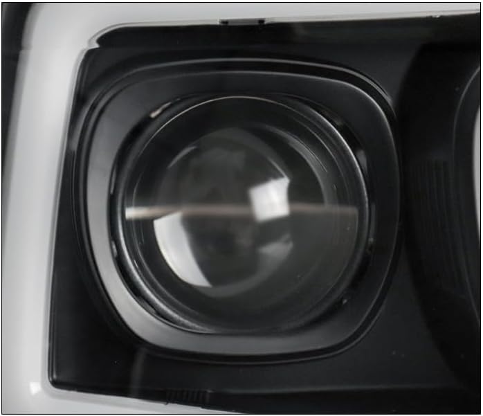 LED Projector Headlights Headlamps Black Compatible with 1999-2004 Ford F-250 F-350 F-450 F-550 Super Duty