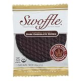 SWOFFLE Organic Dark Chocolate Caramel Filled Stroopwafel, 1.45 OZ