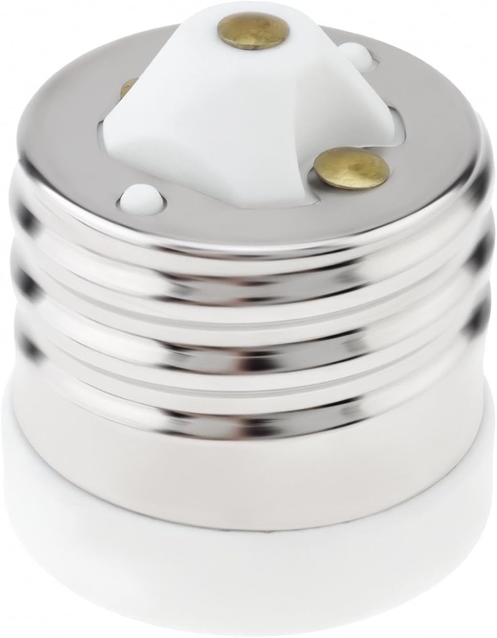 RTNLIT E39 to E26 Socket Adapter, Ceramic Mogul Base E39 to Standard Medium E26 Screw Base Light Bulb Reducer Converter for Antique Floor Lamp (Pack of 1)