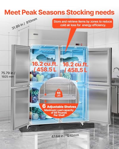 VEVOR 32 Cu.Ft Commercial Upright Refrigerator