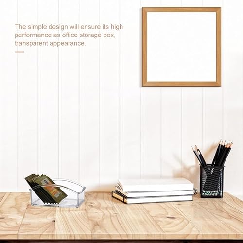 Miniatura 6 de STOBOK Organizador de almacenamiento de té transparente, organizador de paquetes de azúcar acrílico, soporte para bolsa de té, contenedor de dulces