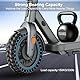 BANGTING 1PCS 60/70-6.5 E Scooter Reifen,10x2.50-6.5 Vollgummireifen, 10x2.5 zoll Ersatzreifen für Ninebot Max G2 / G30 / G30D / G30E / G30E / G30LP / G30D II / G30 Max (Blau)
