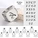 MOTICIUS Personalized Signet Rings for Men Women Engraved Ring Custom Initial Ring Mens Rings Customized Memorial Gifts for Father Husband Boyfriend Teacher (Square Silver)