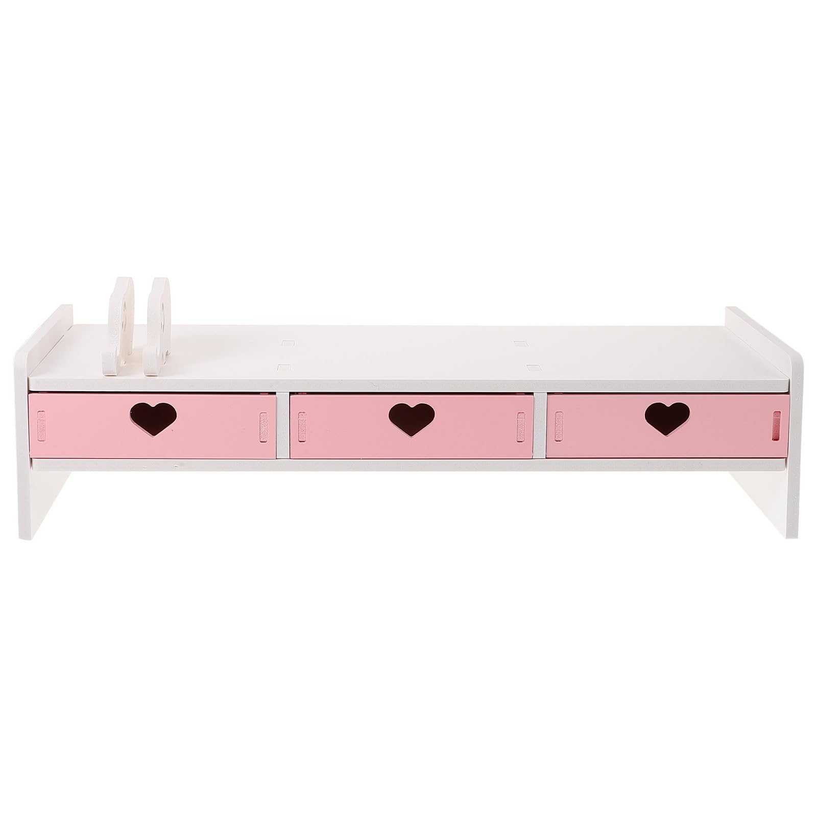 Supporto Design per Scrivania Monitor Forte Rosa e PVC da capacità di Carico Fresco per Organizzare Migliorare Comfort Desktop in Ufficio
