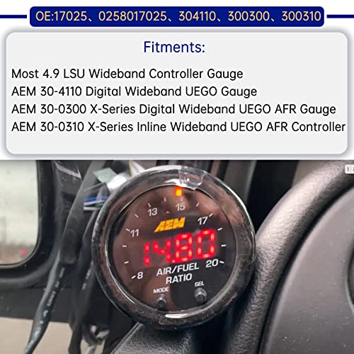 17025 0258017025 LSU 4.9 5-Wire Lambda WideBand O2 Oxygen Sensor Compatible with AEM 30-4110, 30-0300, 30-0310 - X Series AFR Inline Controller - UEGO Air and Fuel Ratio Wideband - Image 6