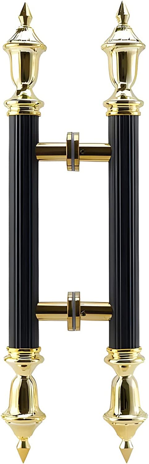 Poignée de porte à pousser et à tirer en acier rustique pour entrée