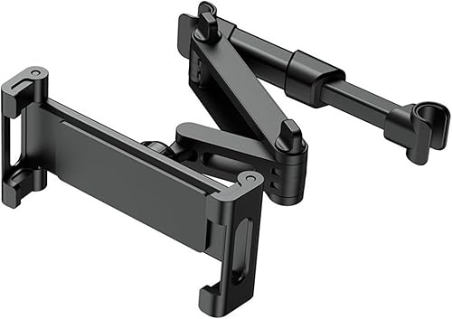 360 Soporte ajustable para iPad para tablet de automóvil, asiento trasero para niños y adultos, compatible con dispositivos de 4.7 a 12.9 pulgadas