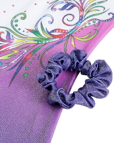 Gogokids Ensemble De Justaucorps de Gymnastique a Manches Longues Trois Pièces pour Filles - Tenues de Gymnastique pour Enfants avec Design a Sequins Dégradés, Unitards de Ballet pour 11-12 Ans – vue 6