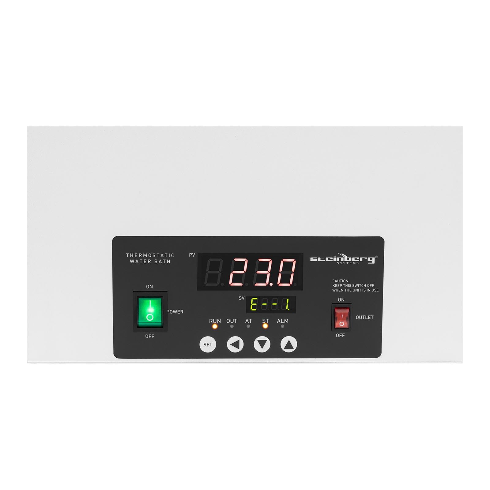 Steinberg Systems SBS-TWB-2006 bagnomaria termostatica digitale 22,5 L 5-100 °C 500 x 300 x 150 mm bagnomaria laboratorio bagno d'acqua