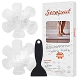 Secopad Anti-Rutsch Aufkleber 24 STK Sicherheitsstreifen für Badewanne, Klebende Sticker mit Premium Schaber für Badewanne, Dusche, Treppe (Farblos)