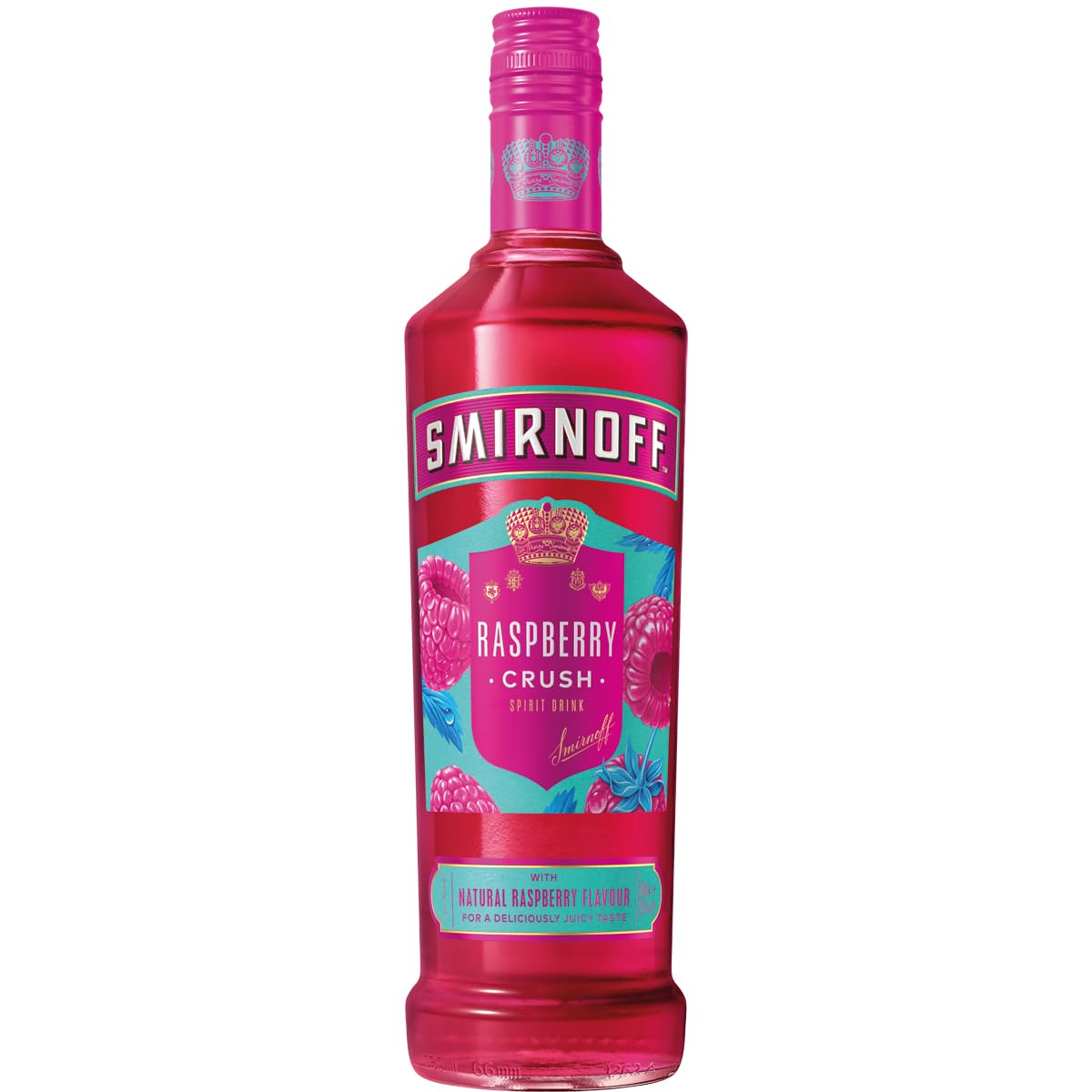 Smirnoff Raspberry Crush | Wodka mit Fruchtgeschmack | erfrischend-volles Aroma | ideal für Cocktails und Longdrinks | meisterhaft destilliert auf englischem Boden | 25% vol. | 700ml Flasche