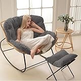 Construction durable : fabriqué en acier inoxydable de haute qualité et en rotin robuste, notre grand fauteuil à bascule est conçu pour la durabilité et le style. Son design léger mais robuste en fait un choix parfait pour l'intérieur et l'extérieur.