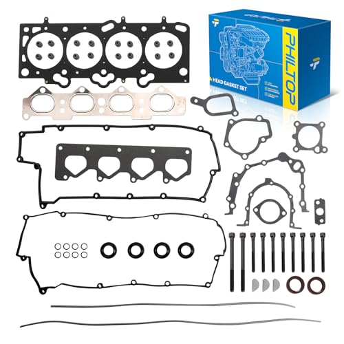 Image of PHILTOP 2.0L Engine Head Gaskets Set with Head Bolt Kit Fit for Hyundai Elantra 2001-2012, Kia Soul 2010-2011, Spectra 2004-2009, Sportage 2005-2010, Spectra5 Tucson Tiburon, OE# HS26181PT, ES71313