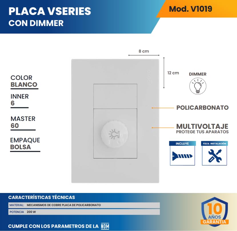 Atenuador luz 8 Imagen adicional