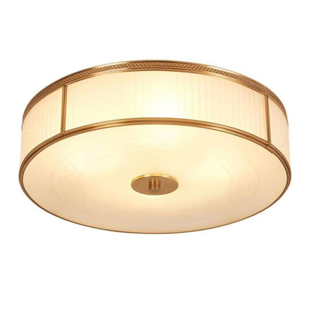 Plafonnier rond design laiton plafonnier encastré LED moderne de salon