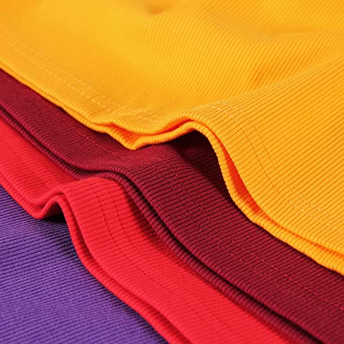 Gembera Womens Sleeveless Racerback High Neck Casual Basic Cotton Ribbed Fitted Tank Top （3795,Purple,S #TOP3