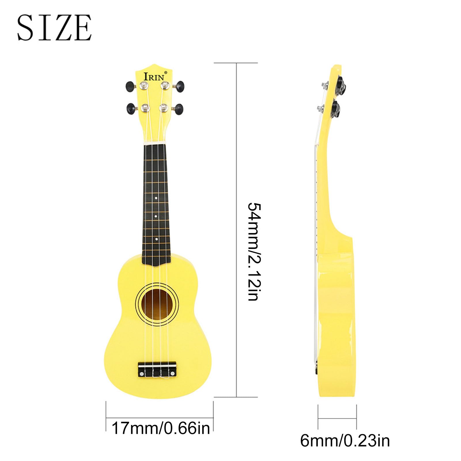 21-Zoll Holz Ukulele Gitarre, 4 Saiten, Musikinstrumente, pädagogisches Lernen, Primär Tutorial für Anfänger, Ukulele Starterpaket mit Zubehör