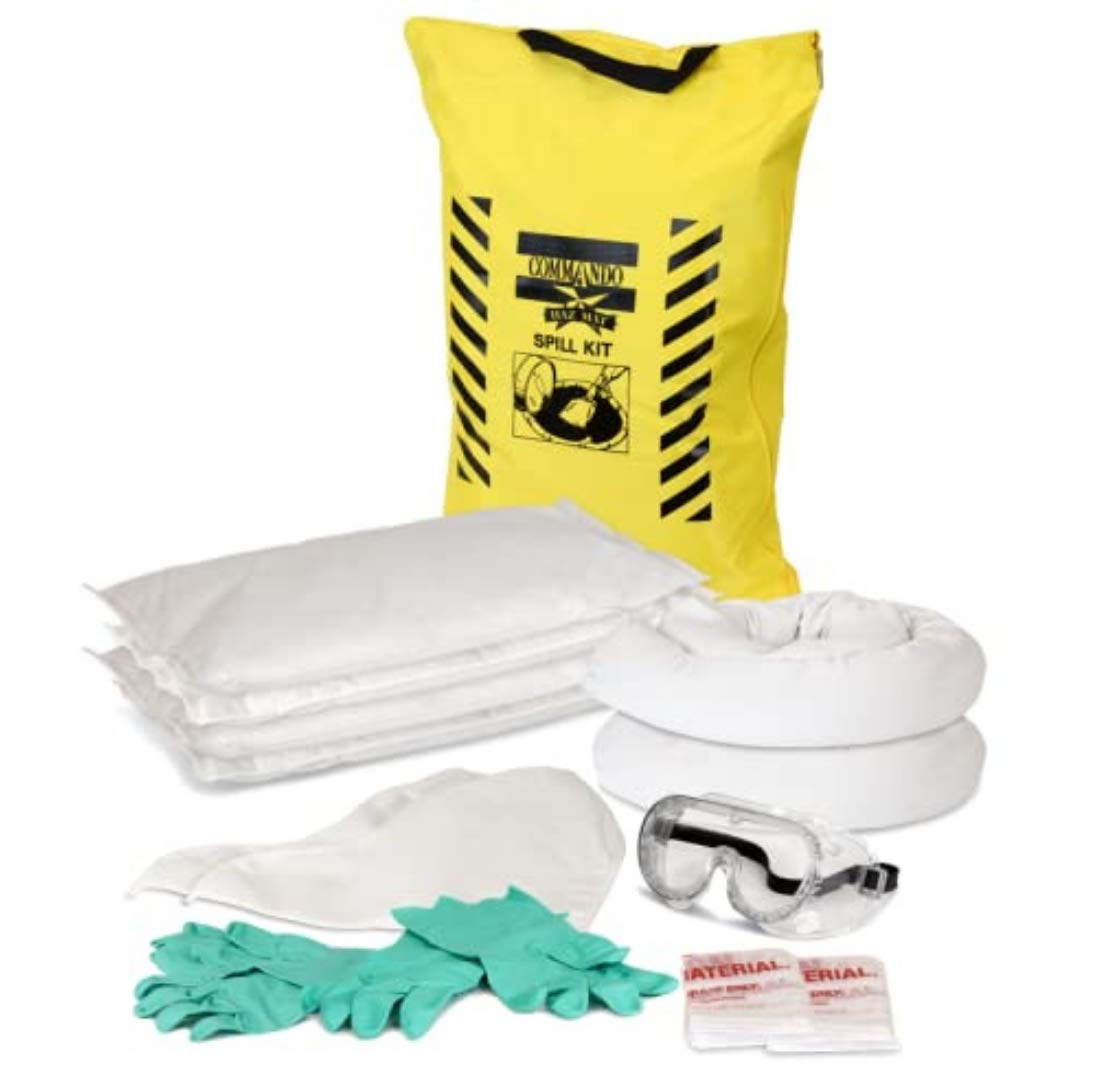 Chemsorb Commando Spill Containment Kit 5 Gallon Universal Liquid Spill kit, White (SP30GA-COM)