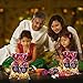 Pajean 100 Pieces Happy Diwali Party Favor Bags, Festival of Lights Gift Candy Bags with Twist Ties Cellophane Plastic Treat Goodie for Party, Indian celebration Supplies Decoration