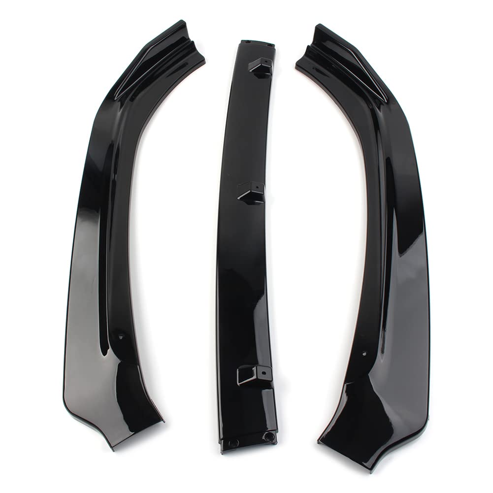 Newsmarts Front Bumper Lip Body Kit Splitter Spoiler Trims Protection Replacement for Honda Accord 2018 2019 2020, Glossy Black