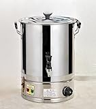 Shoppers Hub PNQ Electric Milk Water Boiler 2000W 20L Gross 14.8L Nett Heating Capacity Commercial Beverage Heating Machine for Hotel Restaurant Catering Canteen Bulk Hot Water.