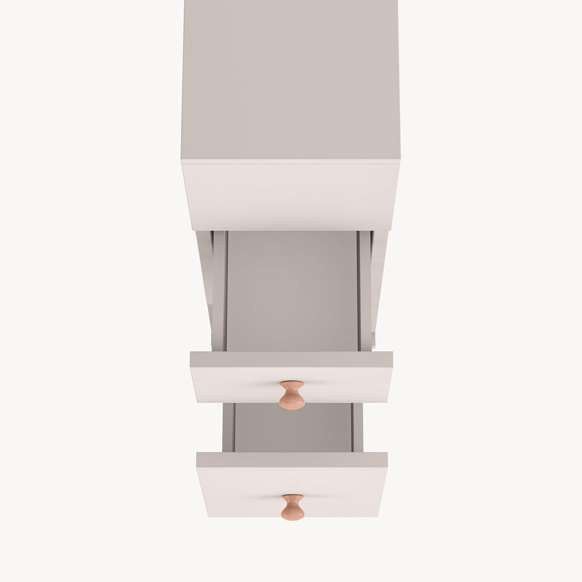[en.casa] Armario Rodante Delgado Broreynna con Cajones y 1 Compartimento Abierto Carrito Auxiliar con Ruedas Mueble Baño de 3 Niveles Carro de Almacenamiento Cocina 66 x 15 x 33 cm - Color Arena