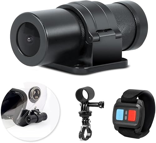 VSYSTO WiFi Helmet Camera with Remote Control for Bicycle Motorcycle, HD 1080P Waterproof 150 Degree Wide Angle Lens Starlight Night Vision Bike Dash Cam Action Camera, Loop Recording, G-sensor (D5S)