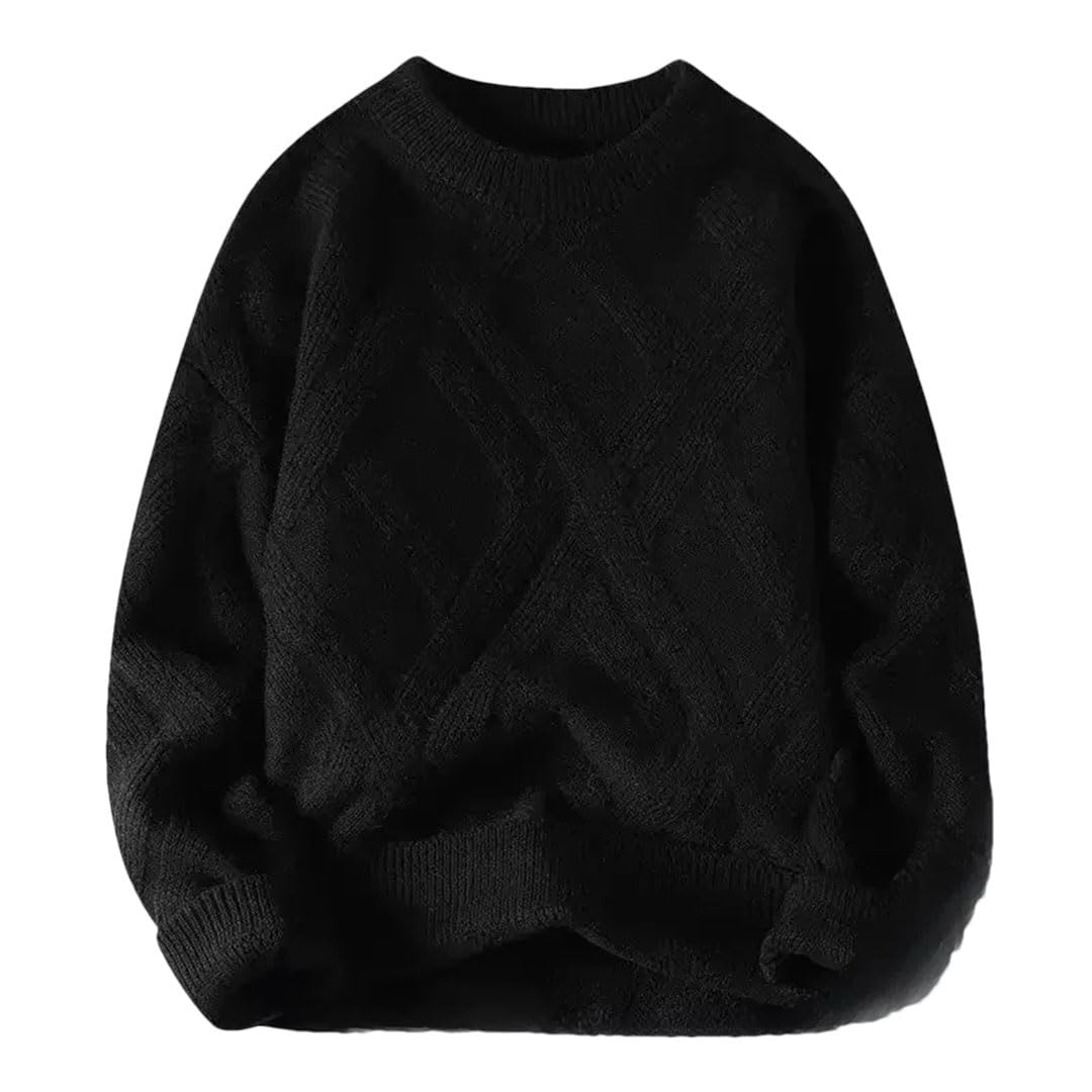 Maglione da uomo Autunno Inverno Maglia Pullover Girocollo Base Layer Addensato Top