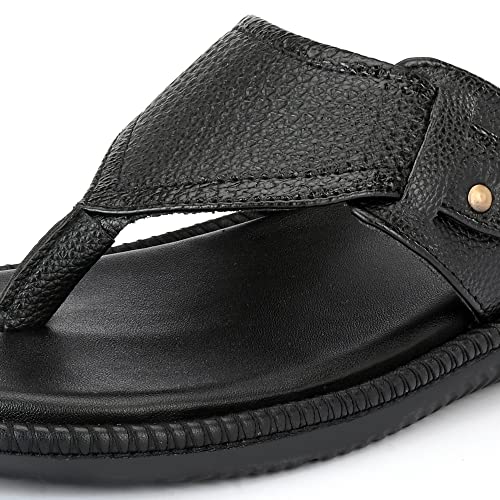 Image of Centrino Men's Flip-Flop Slippers | Luxurious Comfort for Every Step | Slip-On Ease, Solid Design| Perfect for Beach Days, Poolside Lounging, and Casual Wear (8205)