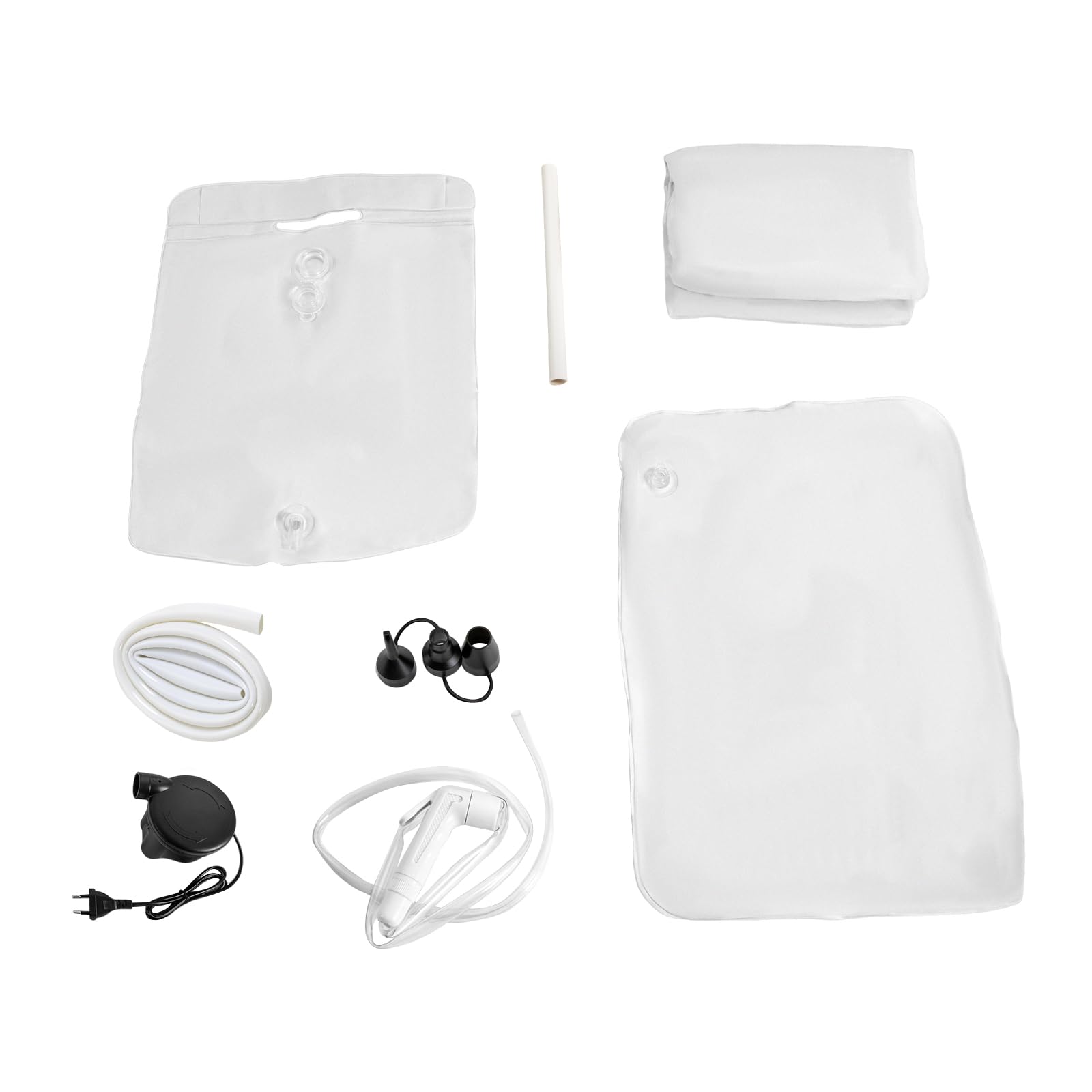 Vasca da bagno gonfiabile, set doccia gonfiabile medicale, con vescica d'acqua e pompa ad aria elettrica, vasca da bagno a letto per disabili, anziani, pazienti, donne incinte
