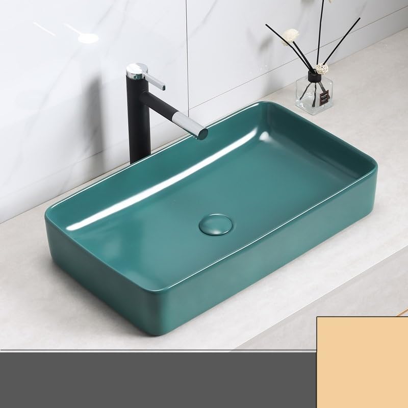 Umywalka Łazienkowa Umywalka Nablatowa Ceramiczna Ciemnozielona Umywalka Ceramiczna Nablatowa Umywalka Umywalkowa Umywalka Nablatowa