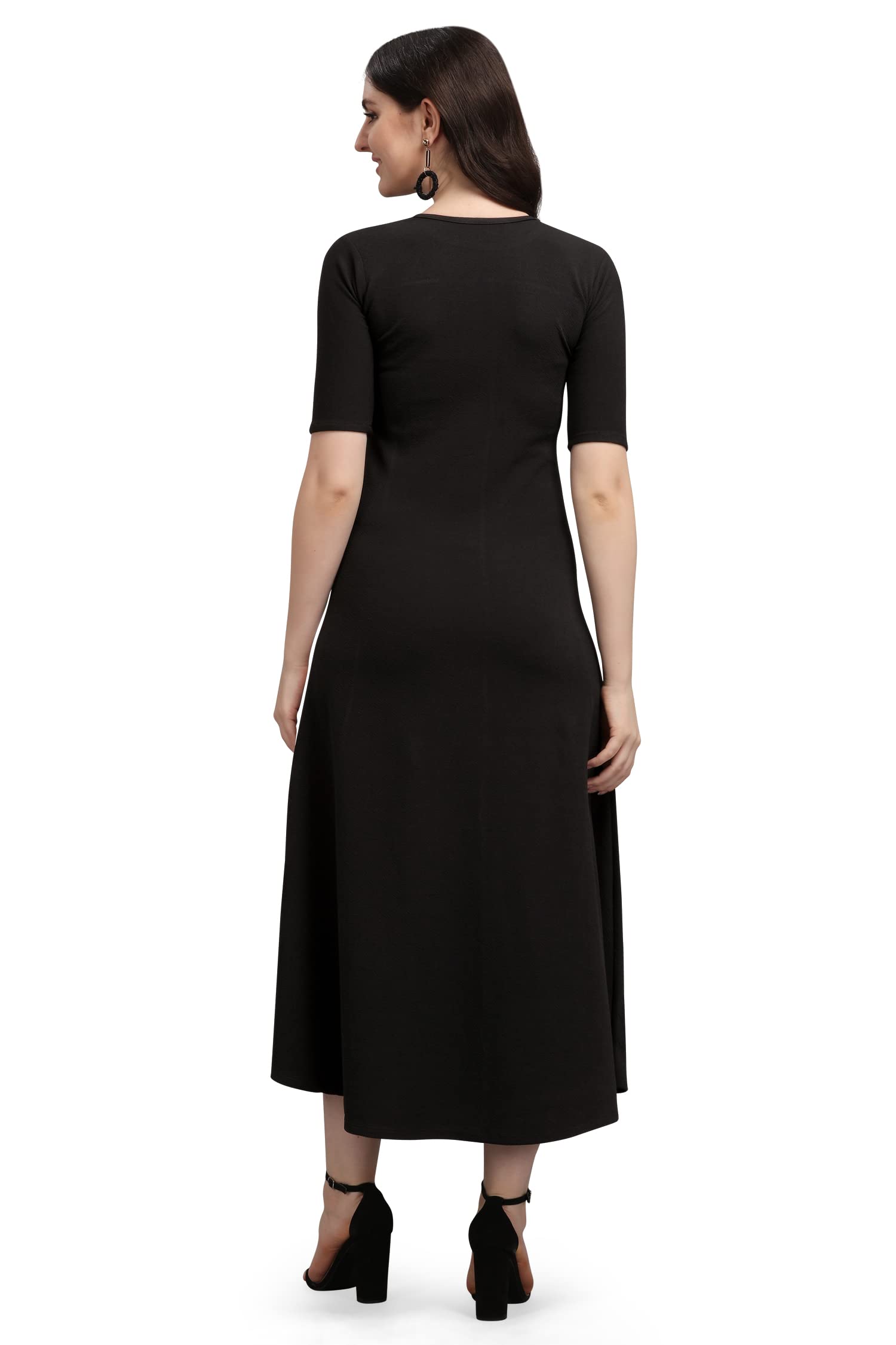 Purvaja Women's Corduroy Empire Waist Maxi Casual Dress (Lucy-366-Lv-Bl-Xxl_Light Violet