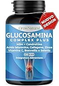Glucosamina Condroitina MSM alto Dosaggio - Integratore Articolazioni e Cartilagine con Vitamina C, Collagene, Acido Ialuronico, Boswellia, Zinco, Manganese e Selenio - Made in Italy