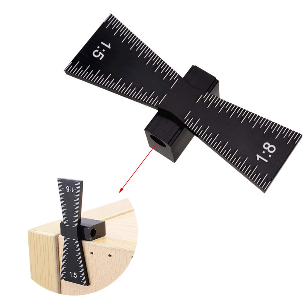 Swallow Tail Dovetail Marker Aluminum Alloy Hand Cut Wood Joints Meter Guide Too