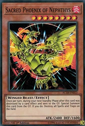 Yu-Gi-Oh! - Sagrado Fénix de Nephthys - AC18-EN013 - Calendario de Adviento 2018-1 Edición - Super Raro Yu-Gi-Oh! - Sagrado Fénix de Nephthys - AC18-EN013 - Calendario de Adviento 2018-1 Edición - Super Raro