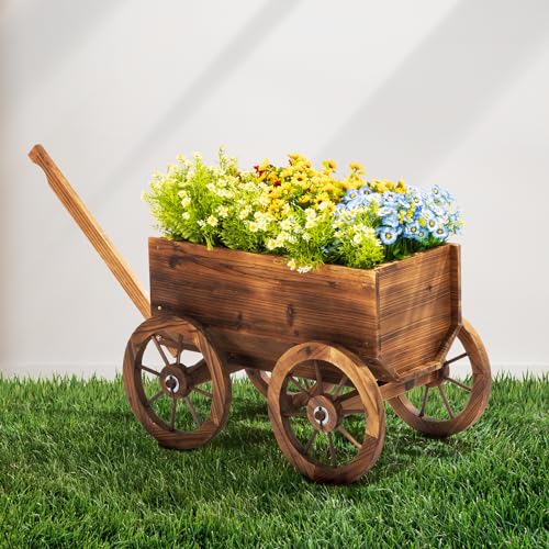 IDZO Wood Wagon Planter