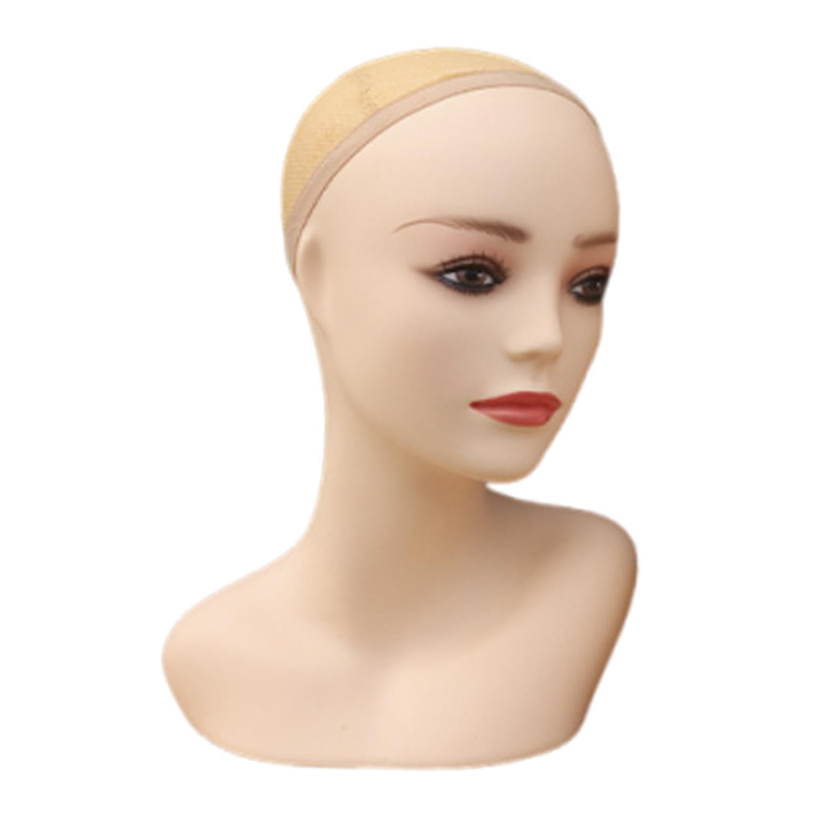 UJEAVETTE® Realistic Mannequin Head Wig Display Model for Scarf Wig Making Styling Hats 34cm-image-31