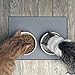 wkao Silicone Pet Feeding Mat, Non-Slip, Anti-Spill for Dog and Cat Bowls, Large 16 X 12 in, Waterproof and Easy to Clean, Ideal for Pet Feeding & Crafts